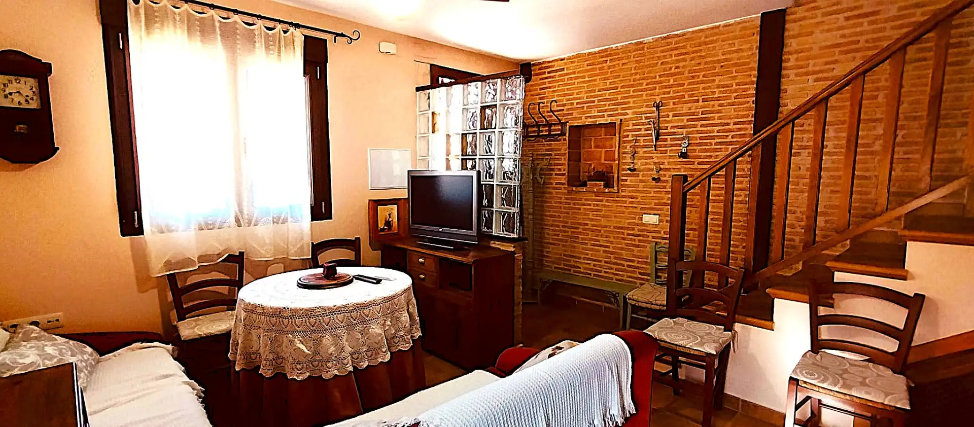 Wohnzimmer von Country house zum Verkauf in Barrado mit Heizung, Möbliert und Waschmaschine