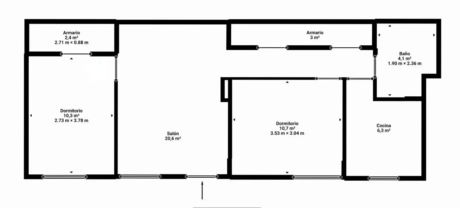 Piso en venta en Oviedo  con Calefacción, Parquet y Amueblado