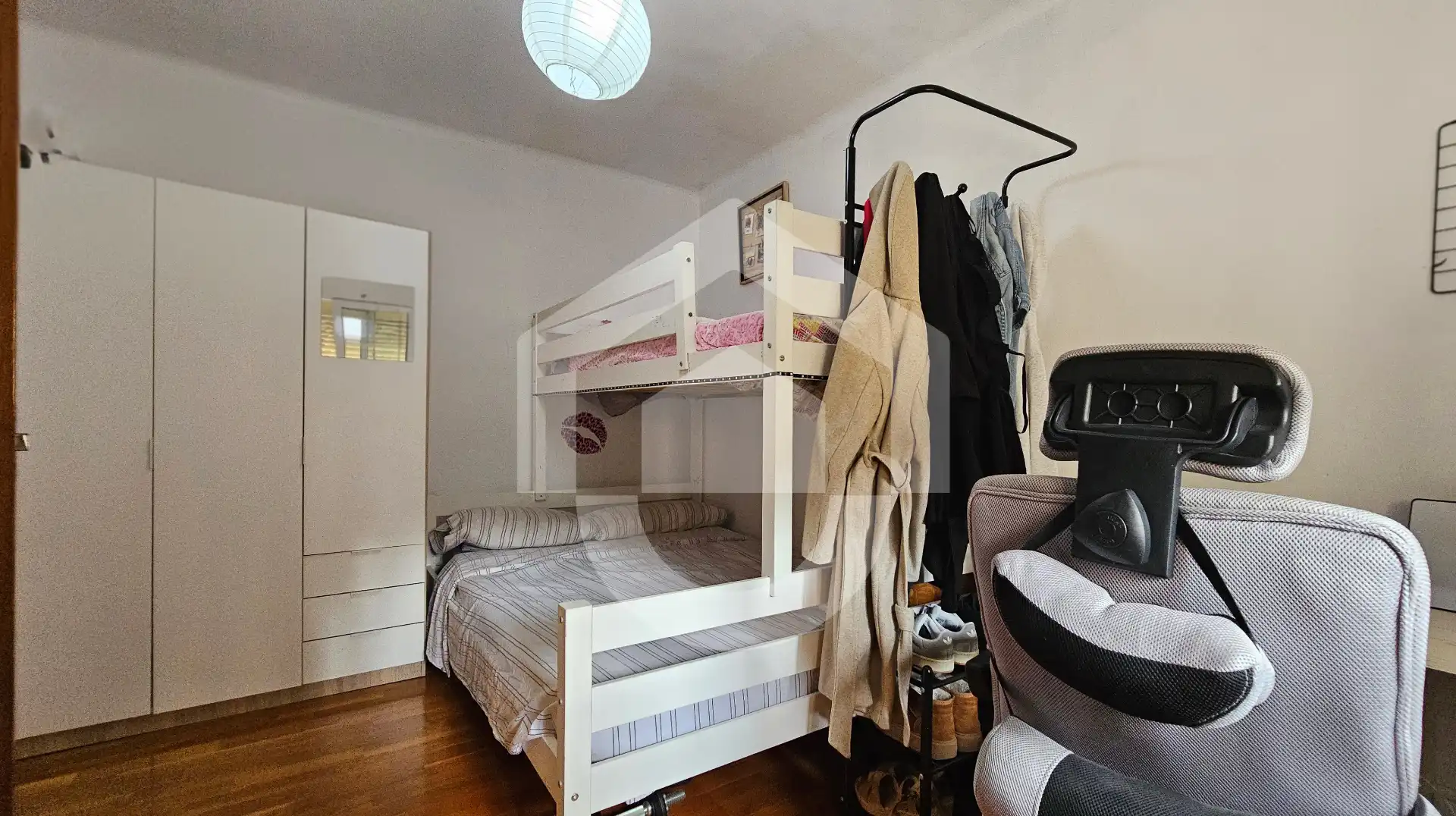 Schlafzimmer von Wohnung zum Verkauf in Barcelona mit Klimaanlage, Heizung und Parkett