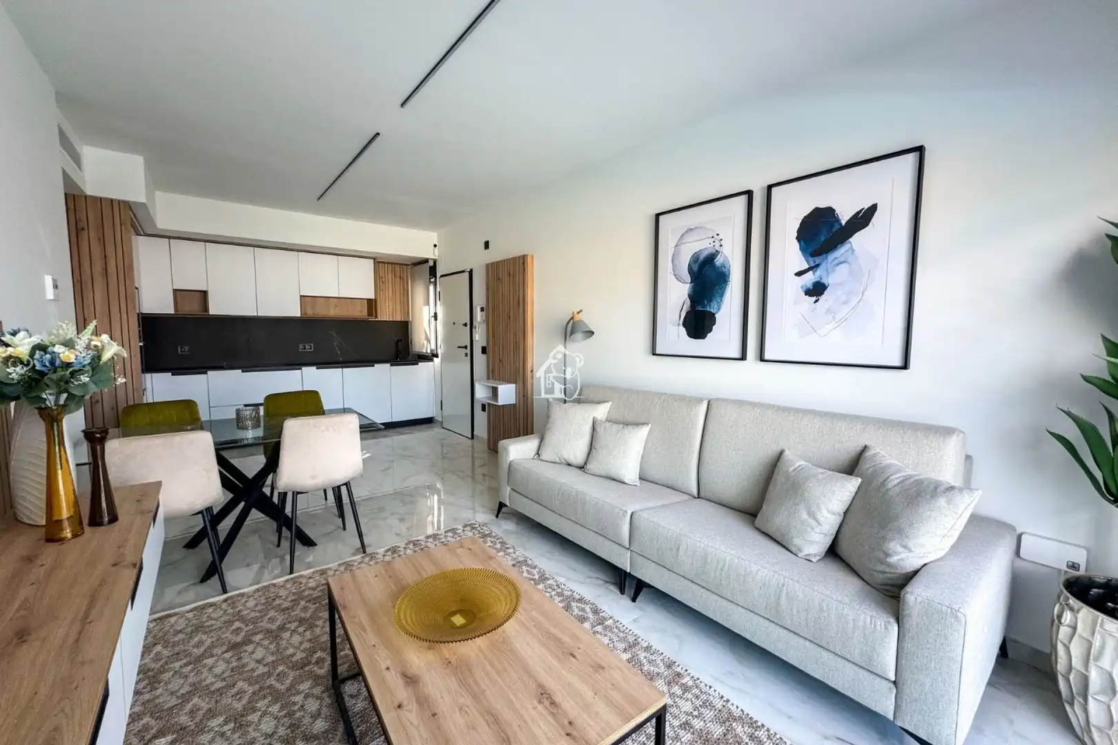 Sala de estar de Apartamento en venta en Algorfa con Aire acondicionado, Parquet y Terraza