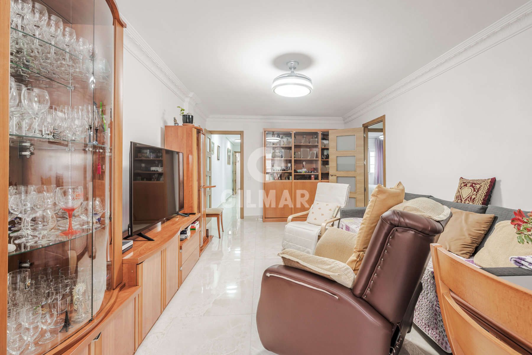 Living room of Flat for sale in  Sevilla Capital  with Heating, Storage room and Balcony
