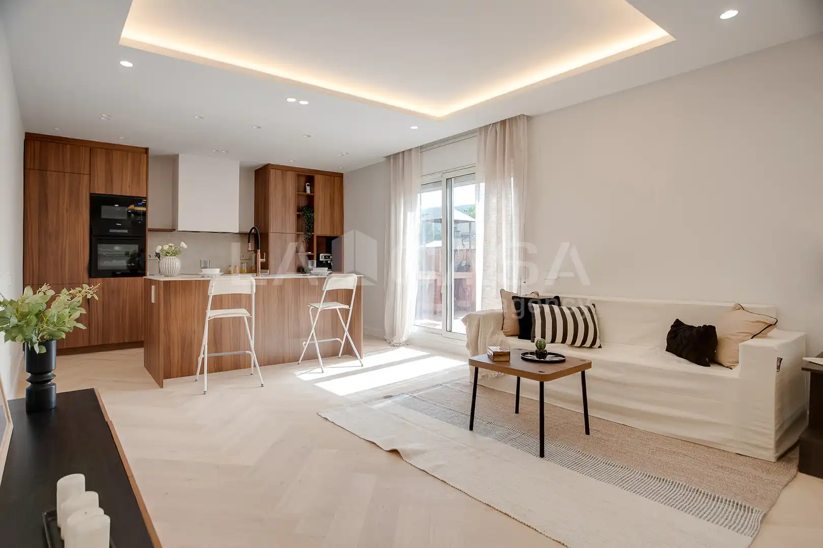 Sala de estar de Ático en venta en Granollers con Calefacción y Terraza