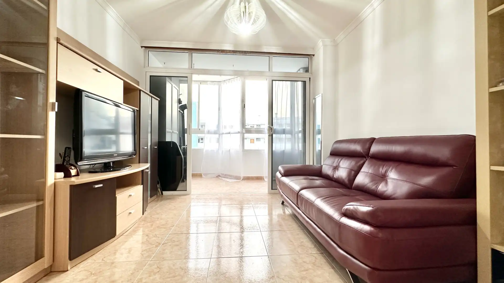 Sala de estar de Piso de alquiler en San Bartolomé de Tirajana con Amueblado, Lavadora y Microondas