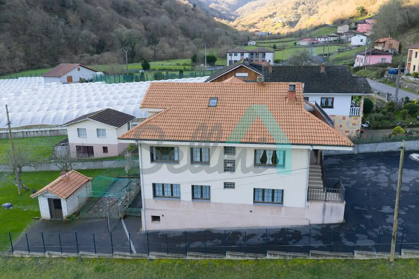 Exterior view of Houses for sale in Morcín  with Heating, Private garden and Terrace