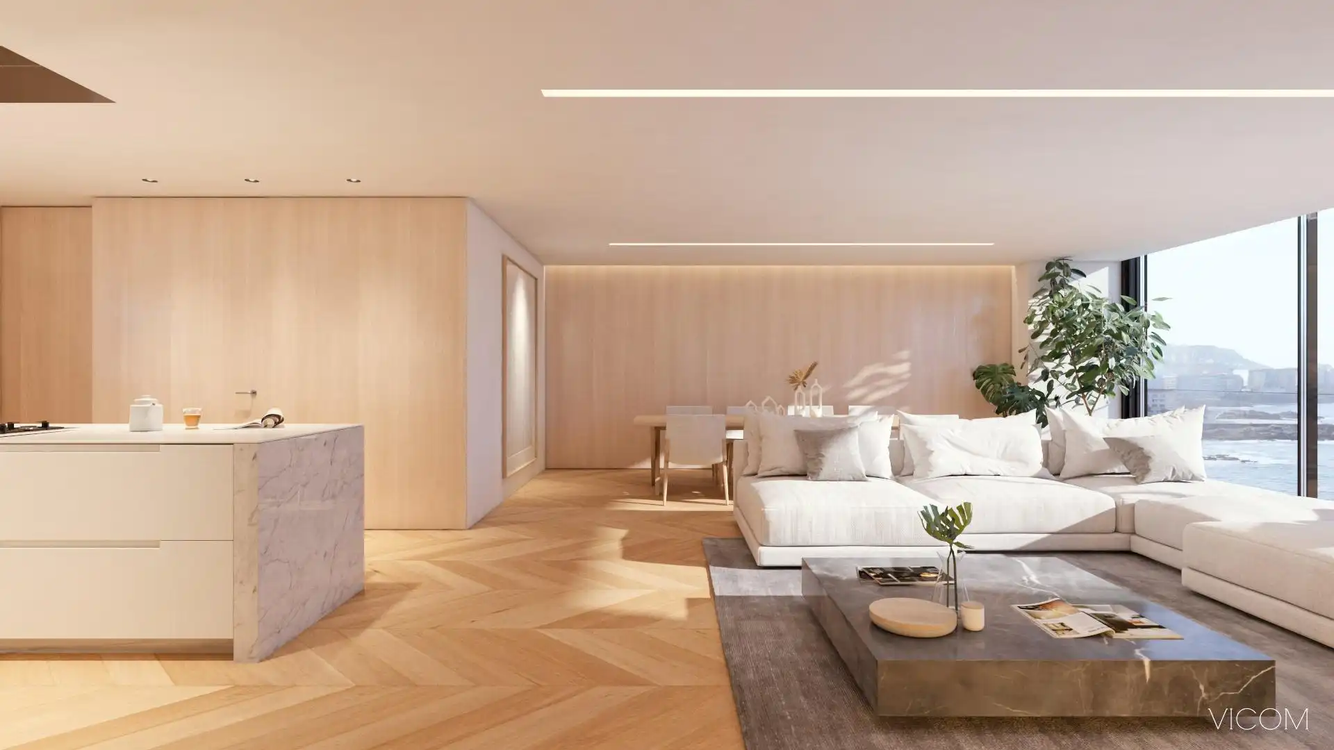 Sala d'estar de Pis en venda en A Coruña Capital  amb Calefacció, Terrassa i Traster