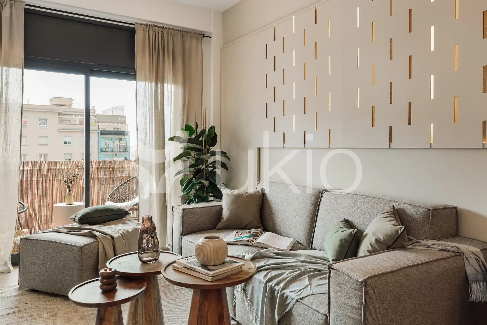 Living room of Apartments for rent in Barcelona  with Air Conditioner, Heating and Furnished