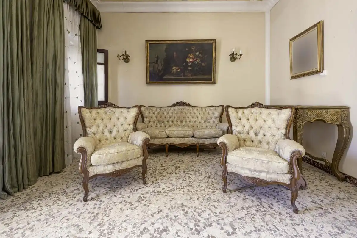 Sala de estar de Casa adosada en venta en Villanueva del Ariscal con Aire acondicionado, Calefacción y Terraza