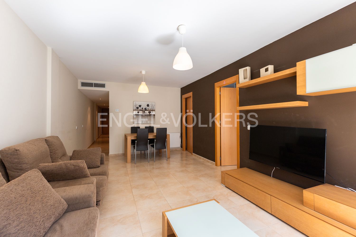 Sala d'estar de Apartament en venda en Peñíscola / Peníscola amb Aire condicionat, Calefacció i Moblat