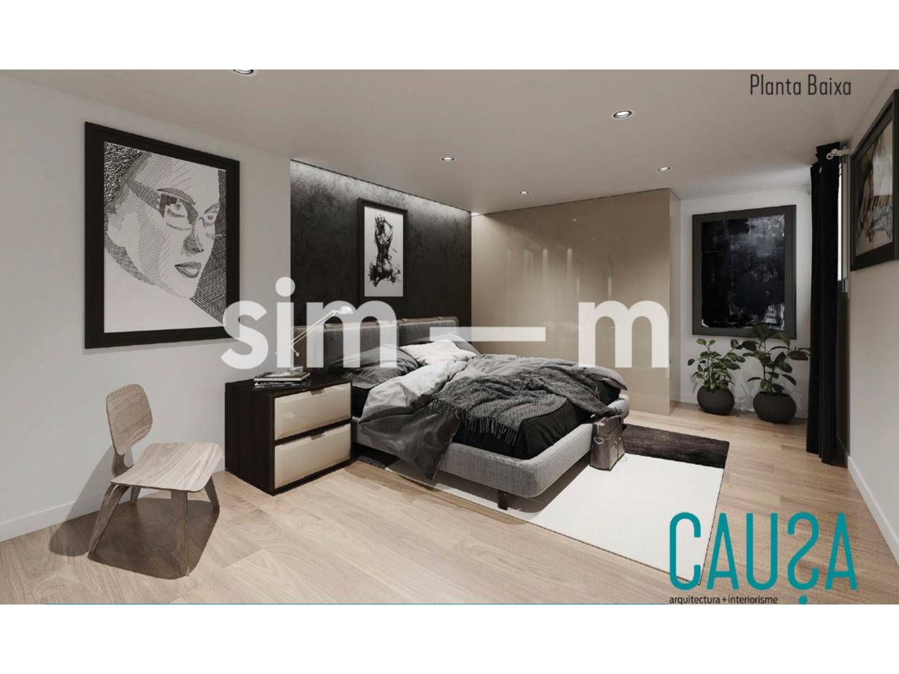 Bedroom of Flat for sale in Vic  with Heating and Balcony