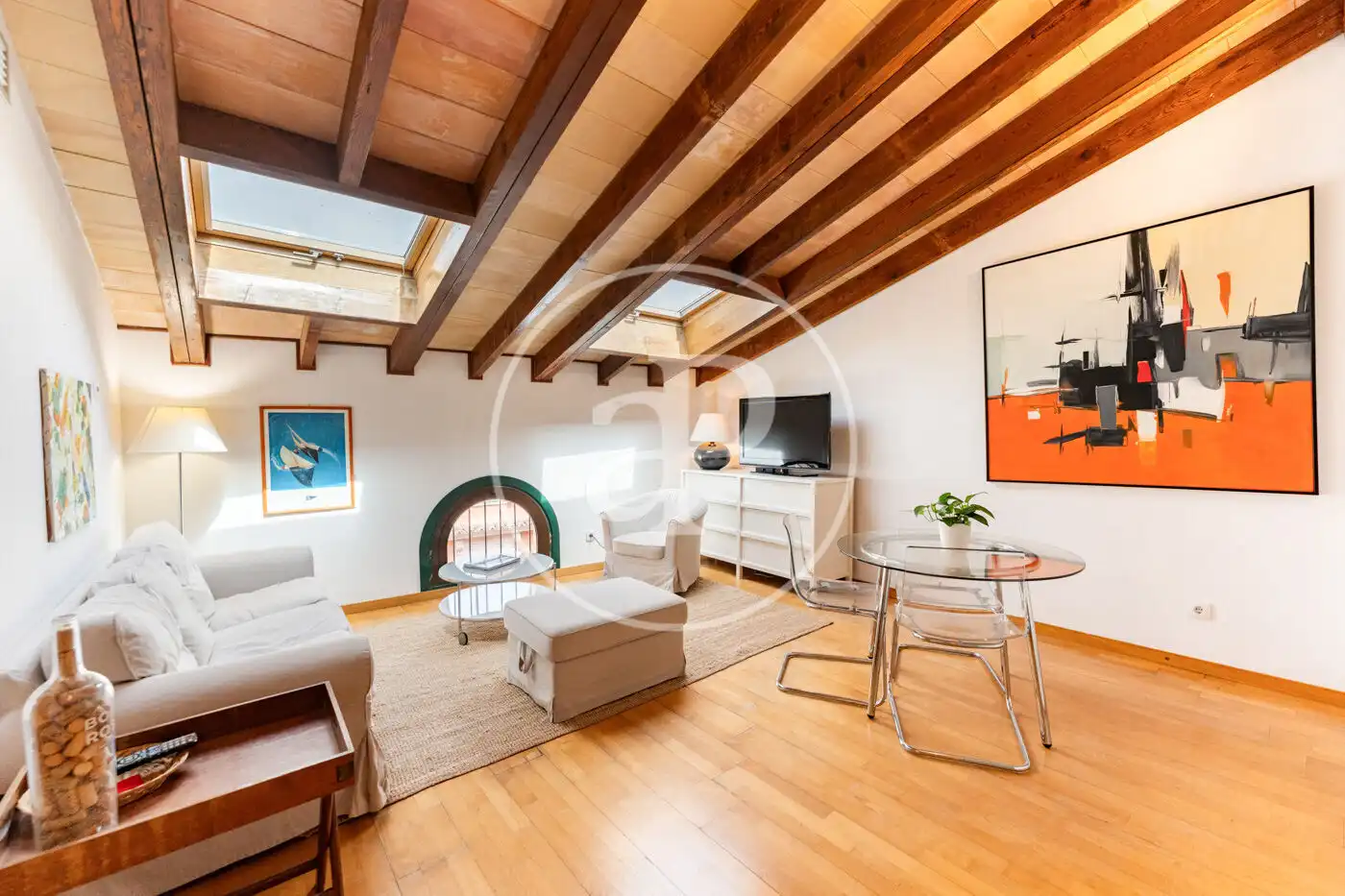 Sala d'estar de Pis en venda en  Palma de Mallorca amb Aire condicionat, Calefacció i Moblat