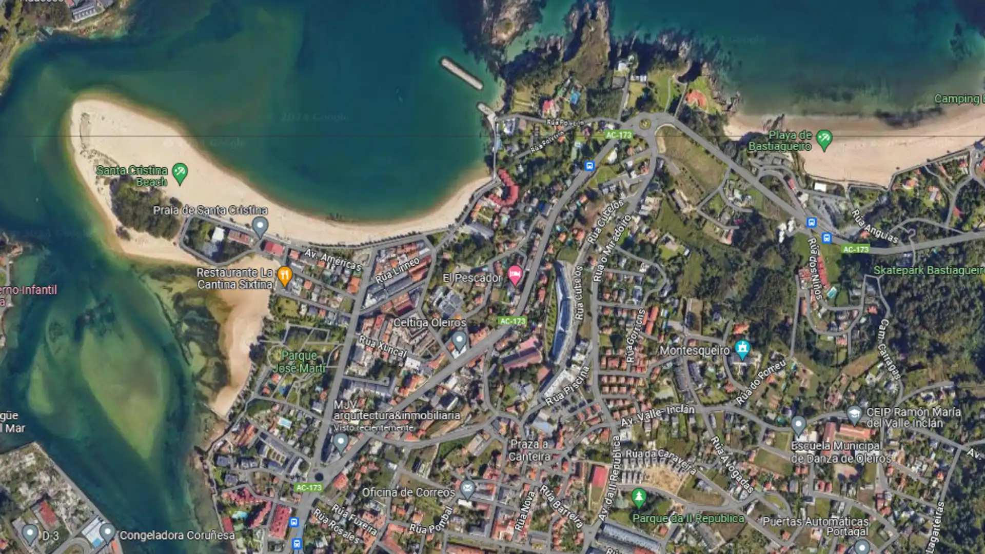 Vista exterior de Residencial en venta en Oleiros