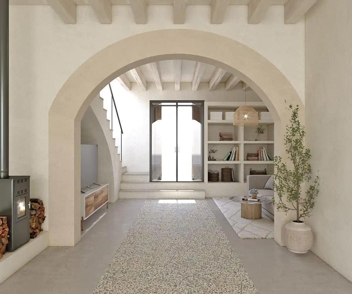 Sala de estar de Casa o chalet en venta en Muro con Terraza y Trastero