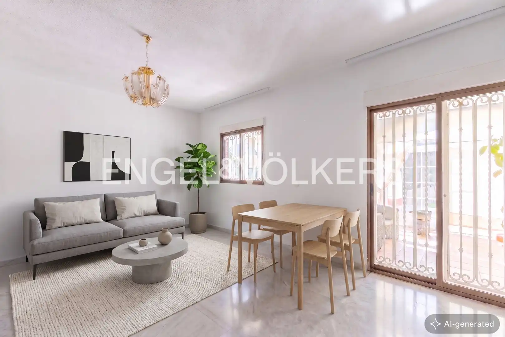 Sala d'estar de Casa o xalet en venda en Mejorada del Campo amb Aire condicionat, Calefacció i Terrassa
