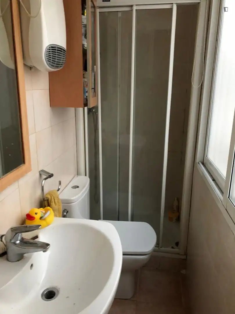 Bany de Apartament per a compartir en Madrid amb Moblat, Forn i Rentadora