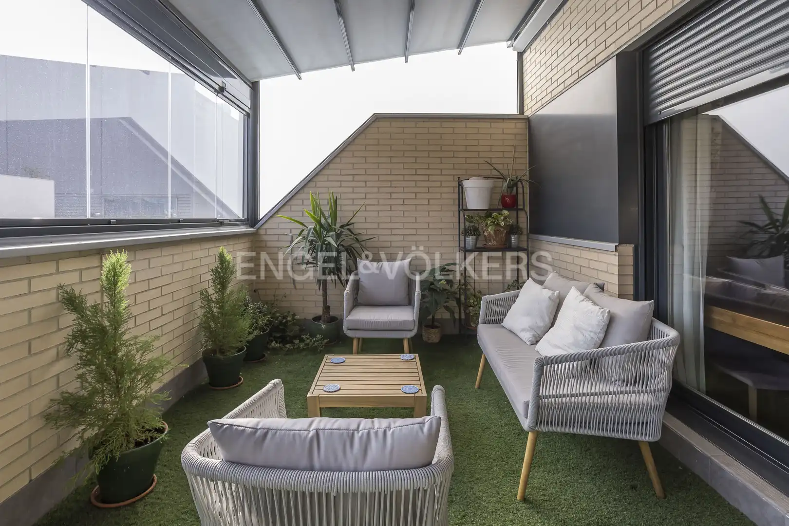 Terrasse von Dachboden zur Miete in Madrid mit Klimaanlage, Heizung und Terrasse