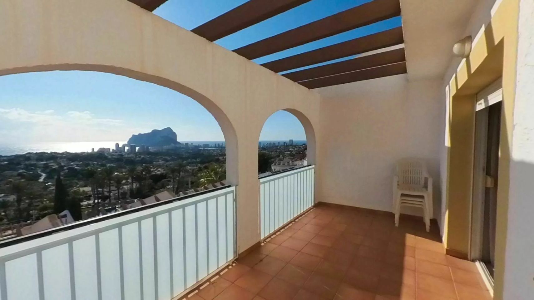 Terrace of Apartment for sale in Calpe / Calp  with Air Conditioner, Terrace and Swimming Pool