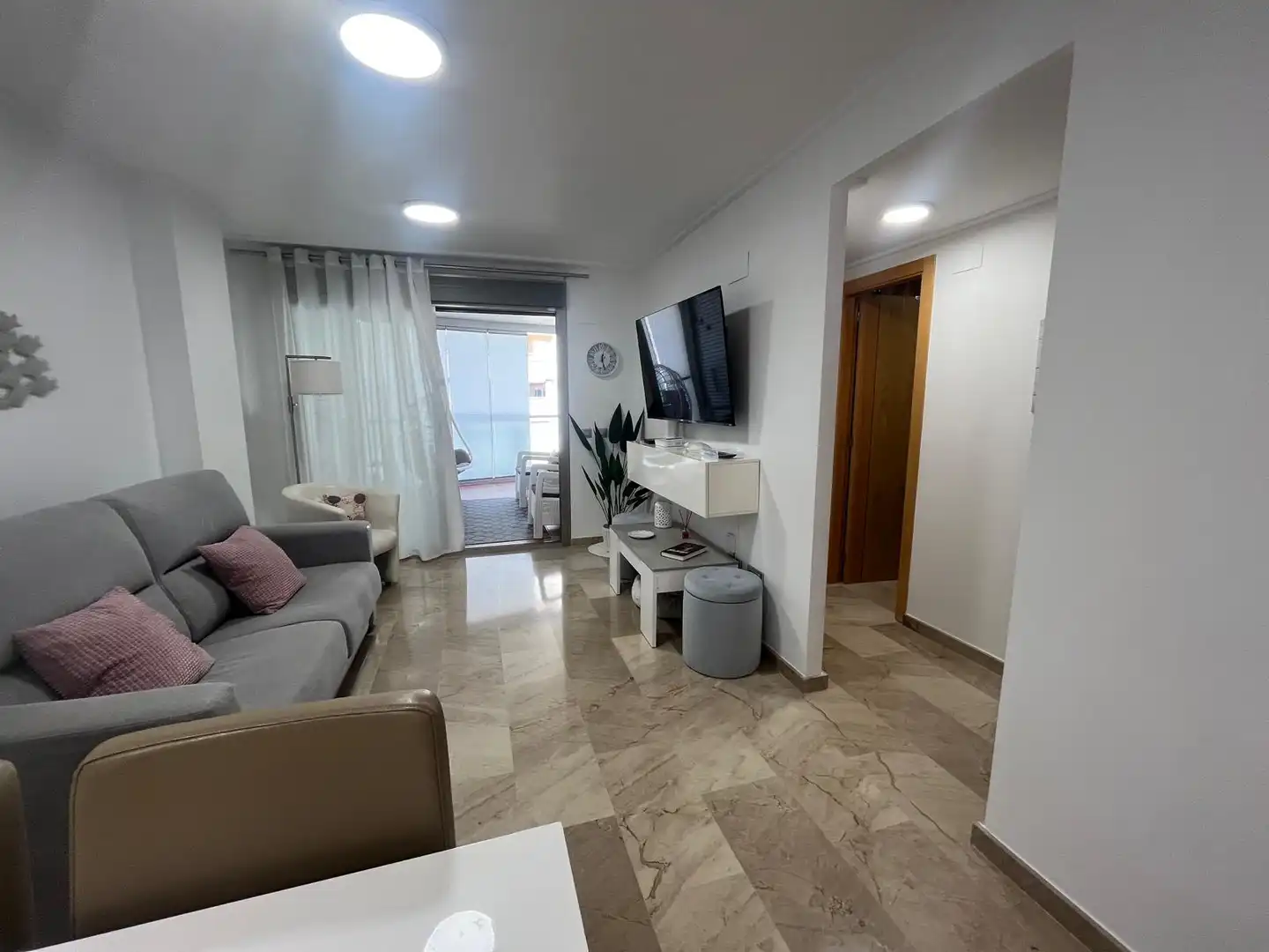 Wohnzimmer von Wohnungen zum Verkauf in Oropesa del Mar / Orpesa mit Klimaanlage, Terrasse und Abstellraum