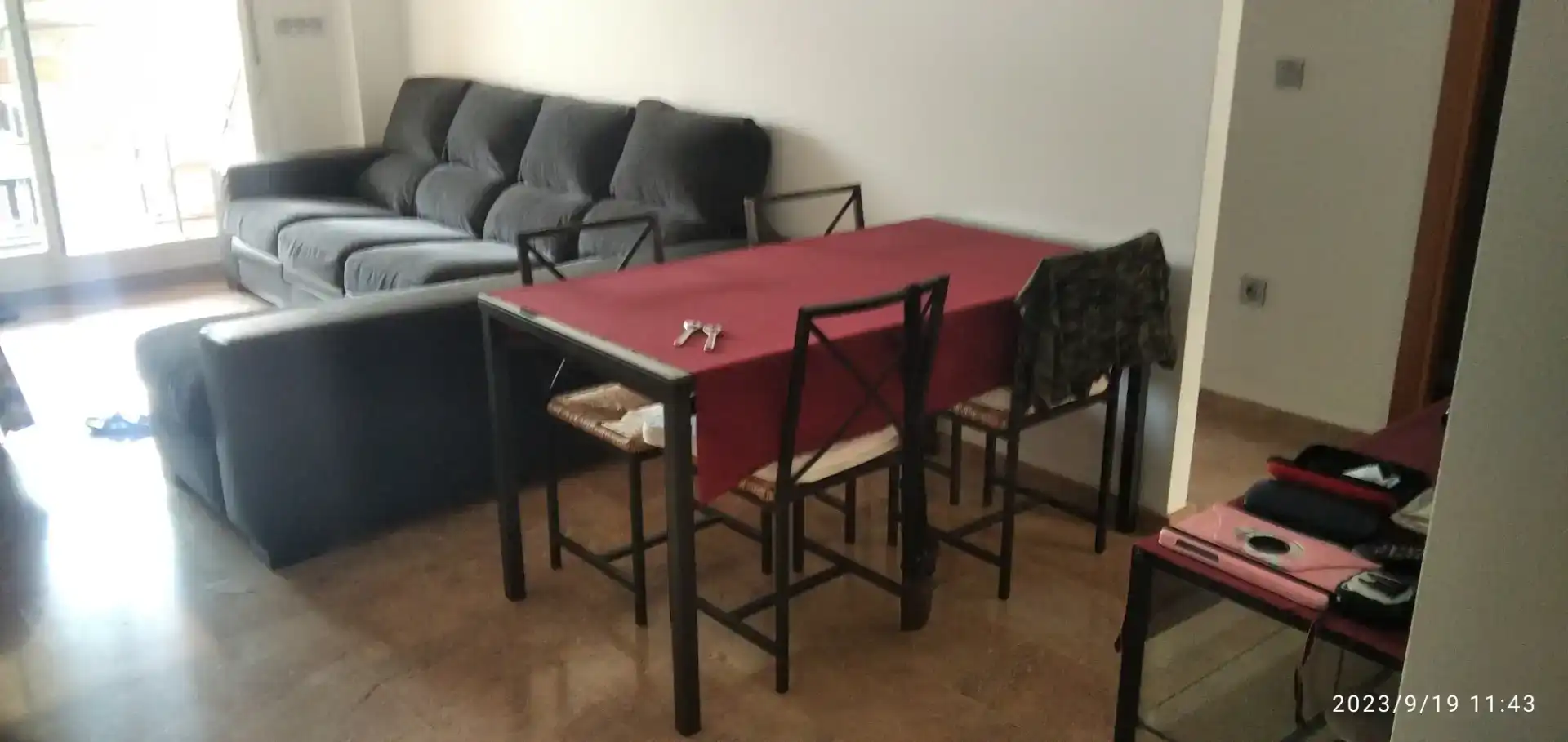 Esszimmer von Wohnungen zur Miete in Roquetas de Mar mit Klimaanlage, Schwimmbad und Balkon