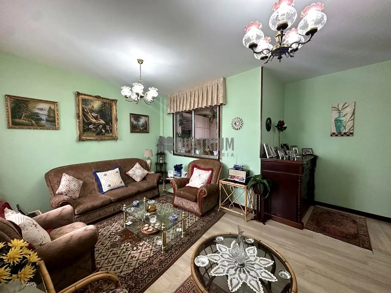 Living room of Flat for sale in A Estrada   with Terrace and Furnished