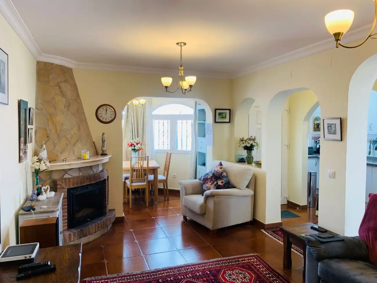 Sala de estar de Casa o chalet en venta en Nerja con Aire acondicionado, Calefacción y Terraza