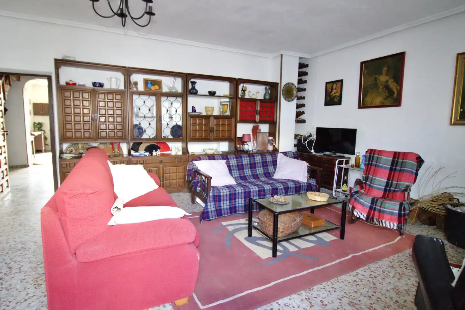 Sala d'estar de Casa o xalet en venda en Elche / Elx amb Jardí privat i Traster