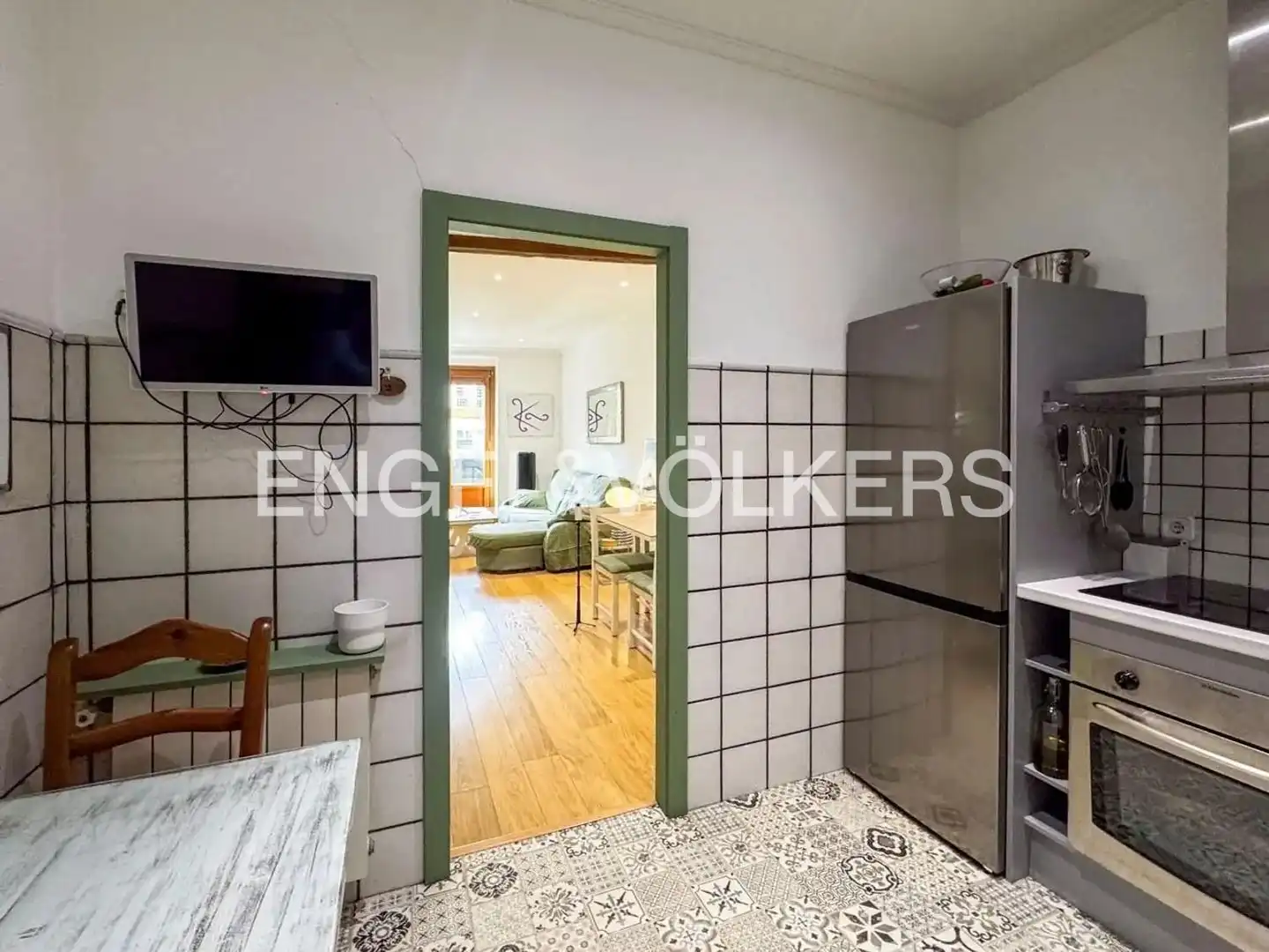 Küche von Wohnung zum Verkauf in Madrid mit Klimaanlage, Heizung und Balkon