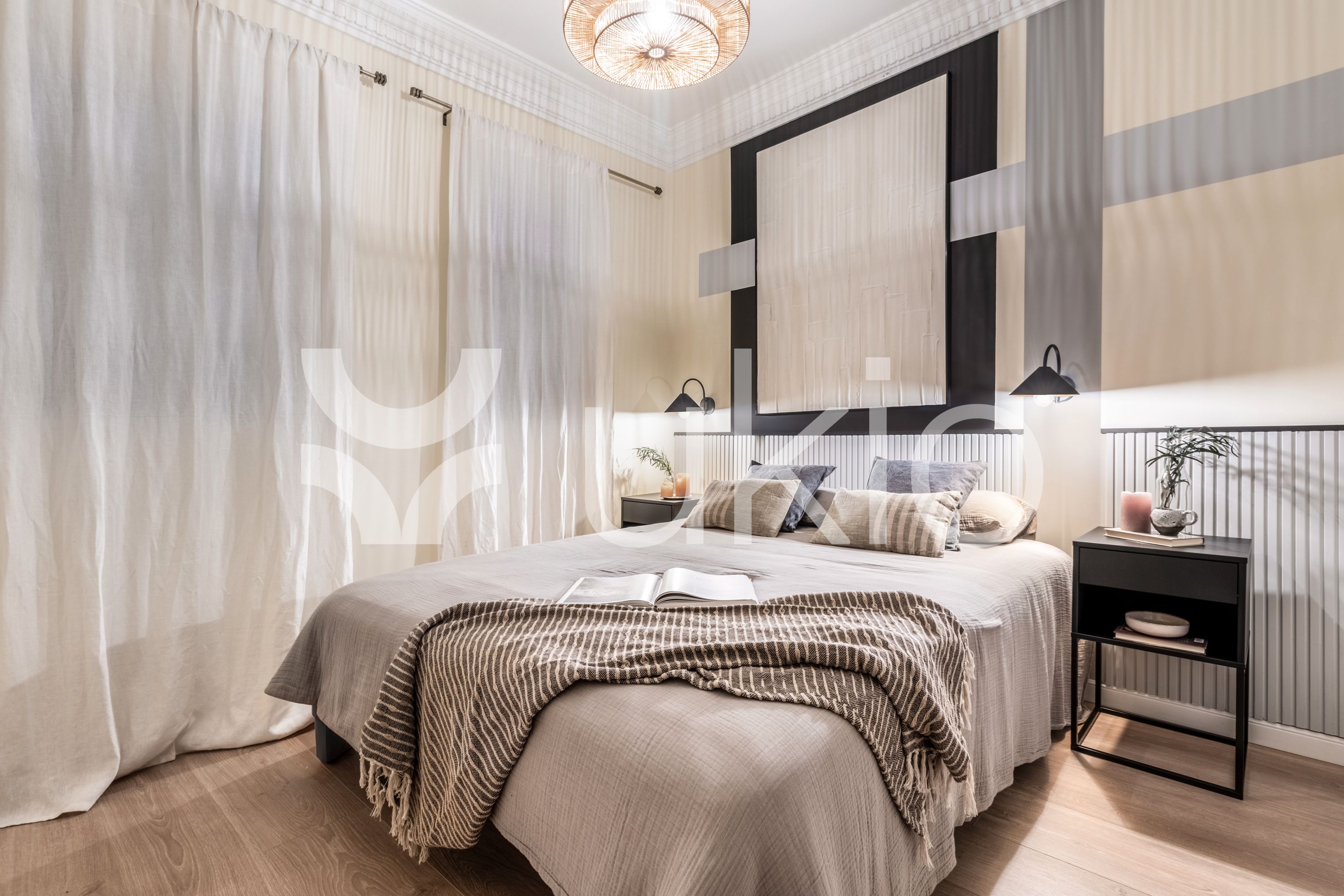 Habitación de Apartamento de alquiler en  Madrid Capital con Aire acondicionado, Calefacción y Amueblado