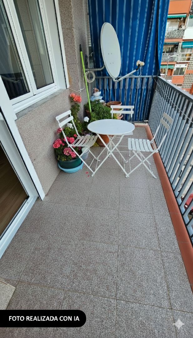 Terrace of Flat for sale in Sabadell  with Heating, Parquet flooring and Balcony
