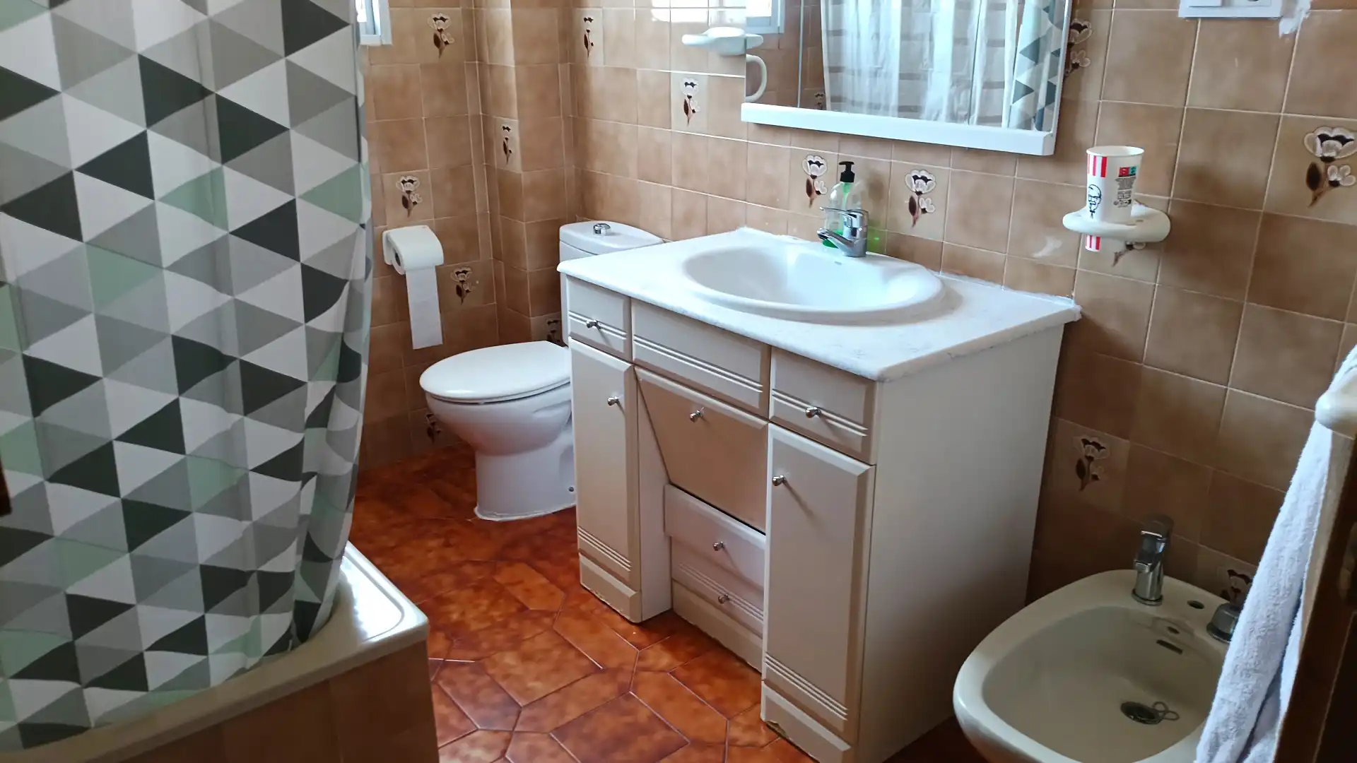 Baño de Piso de alquiler en Cartagena con Amueblado, Horno y Lavadora