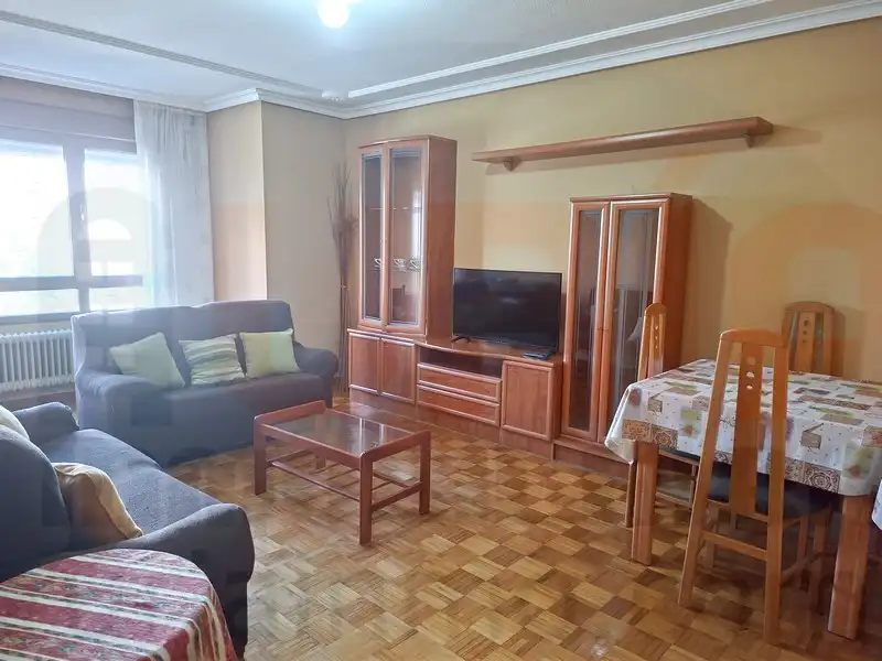 Sala de estar de Piso de alquiler en Oviedo  con Calefacción, Amueblado y Lavadora