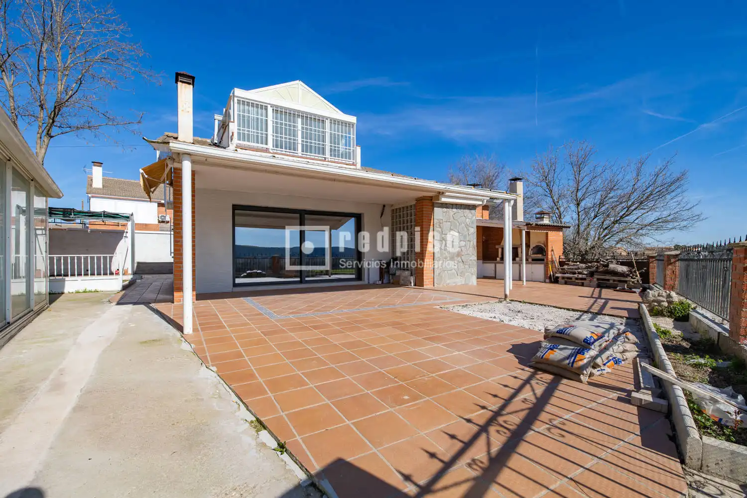 Vista exterior de Casa o chalet en venta en Villamanrique de Tajo con Aire acondicionado, Calefacción y Terraza