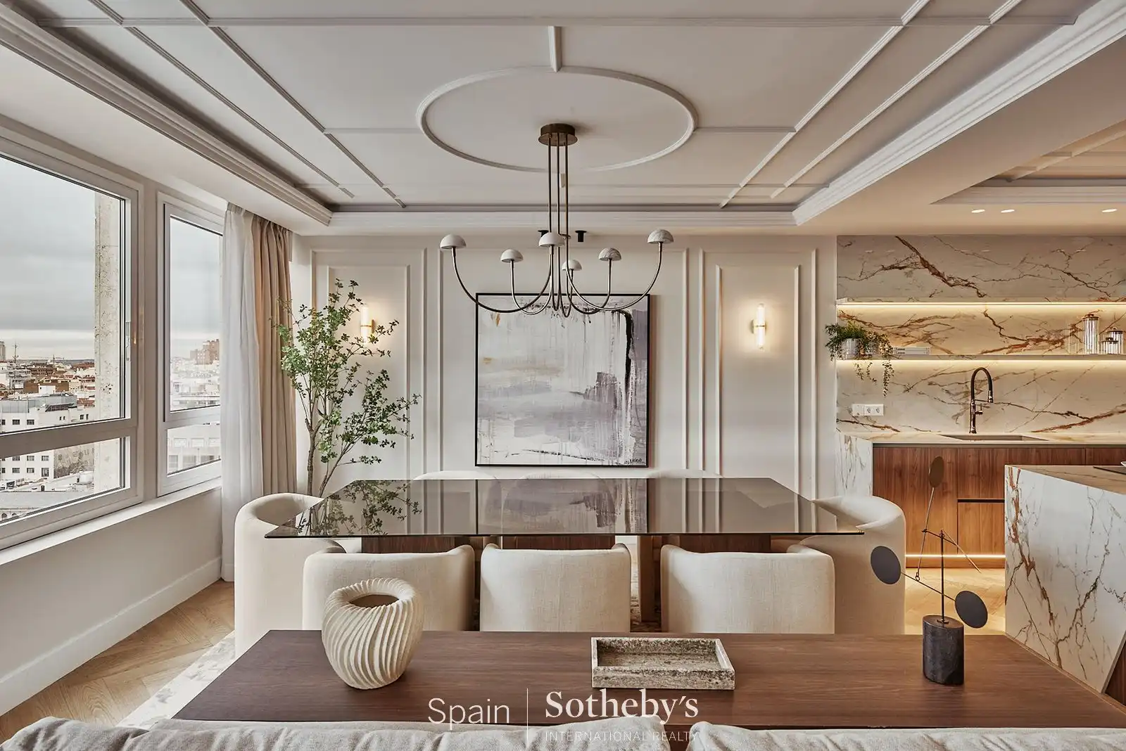 Dining room of Apartments for sale in Madrid  with Air Conditioner, Terrace and Storage room