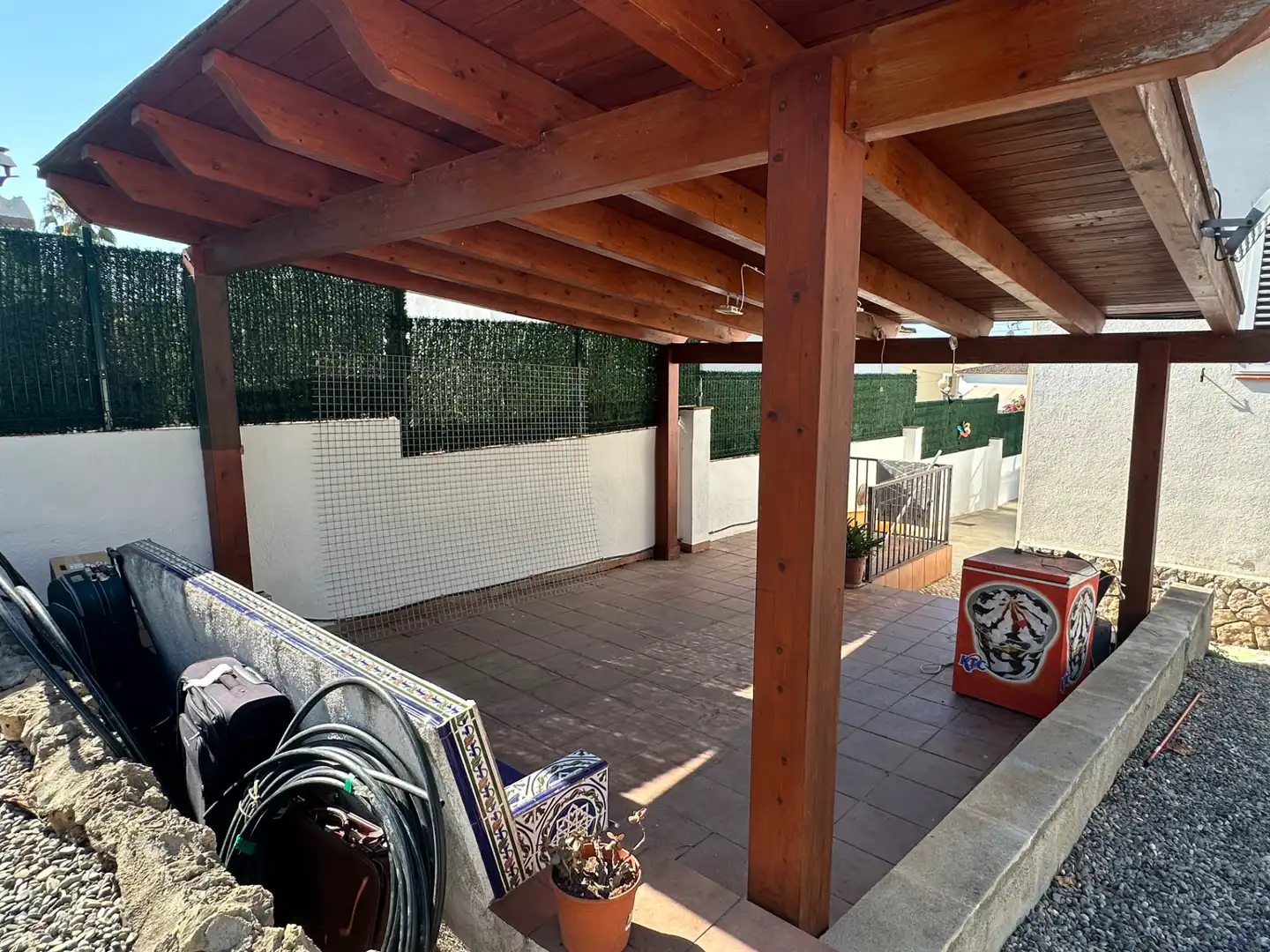 Terraza de Casa o chalet en venta en La Pobla de Montornès   con Aire acondicionado, Calefacción y Jardín privado