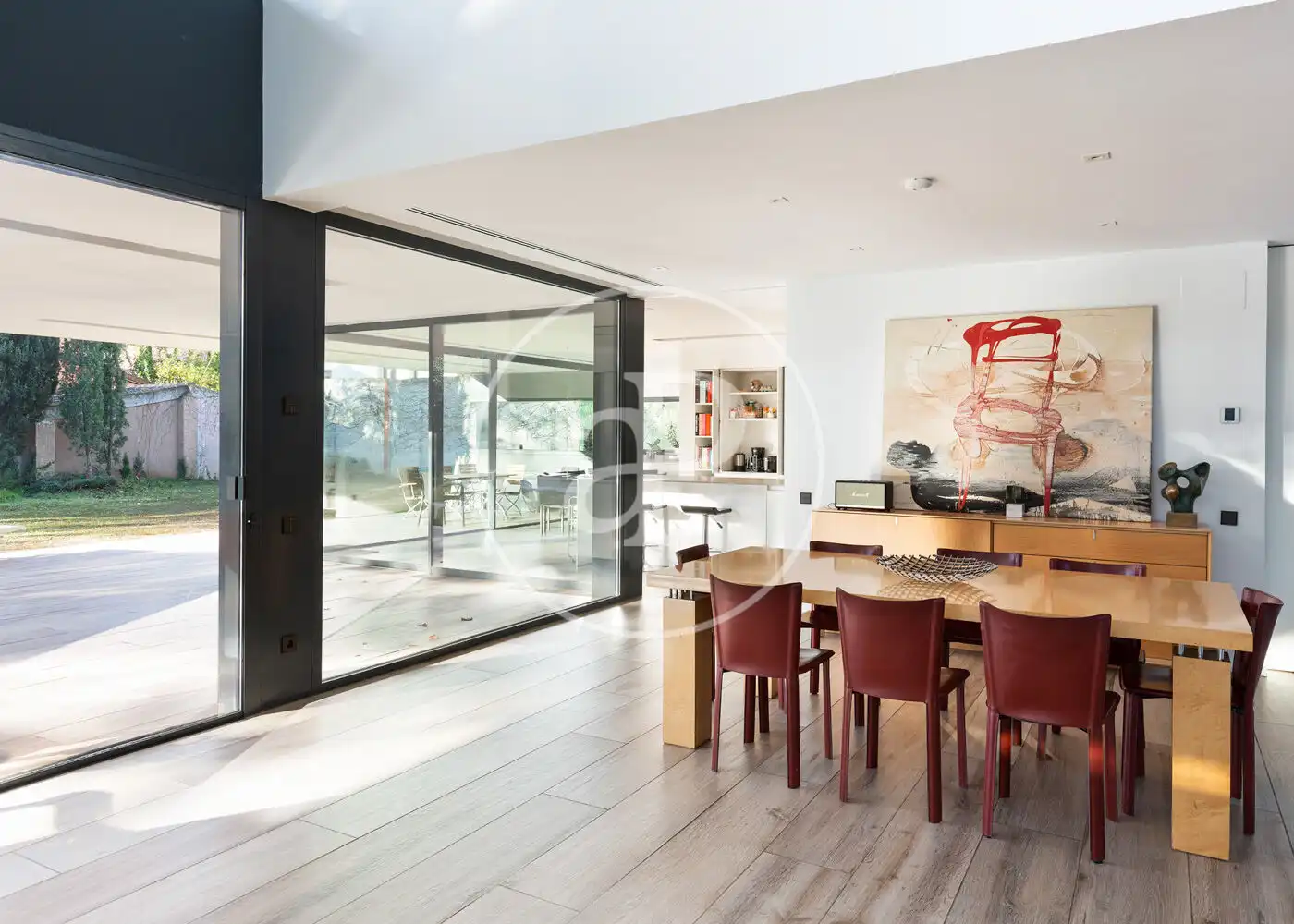 Dining room of Houses for sale in Sant Cugat del Vallès  with Air Conditioner, Heating and Private garden