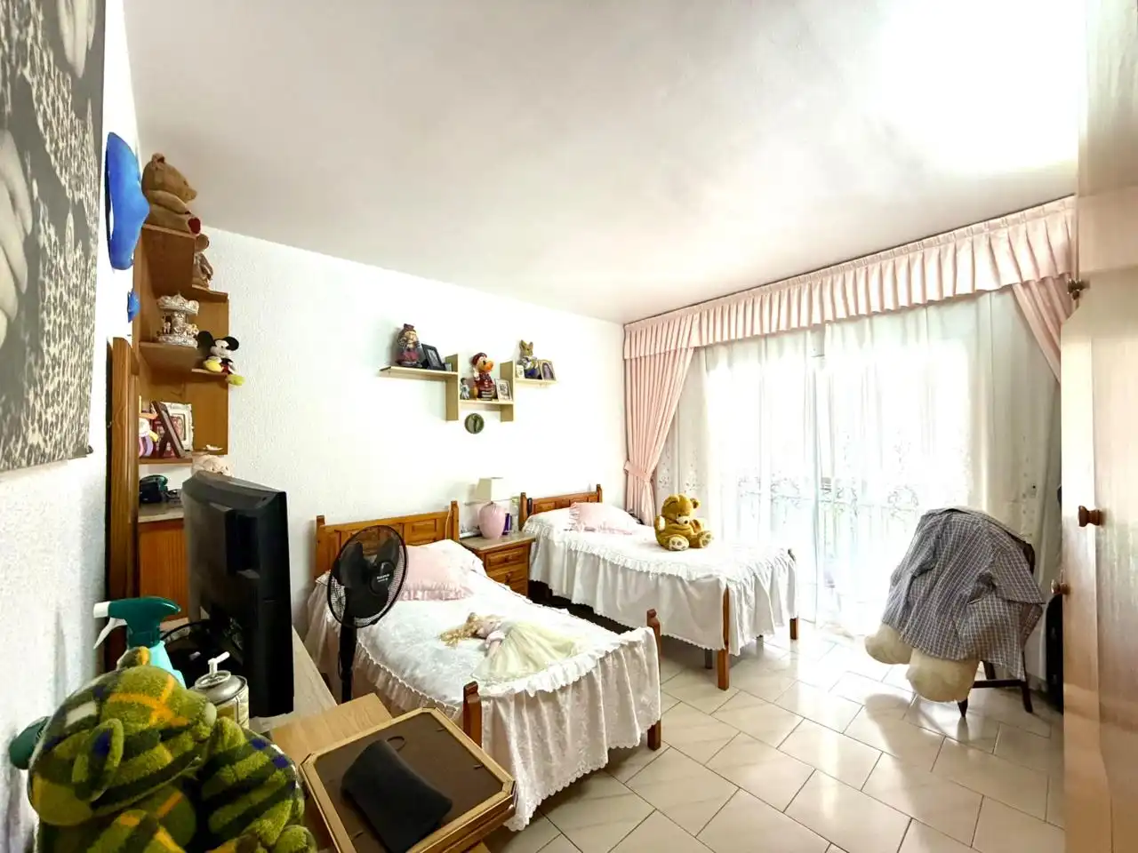 Bedroom of Flat for sale in Mataró  with Air Conditioner, Terrace and Furnished