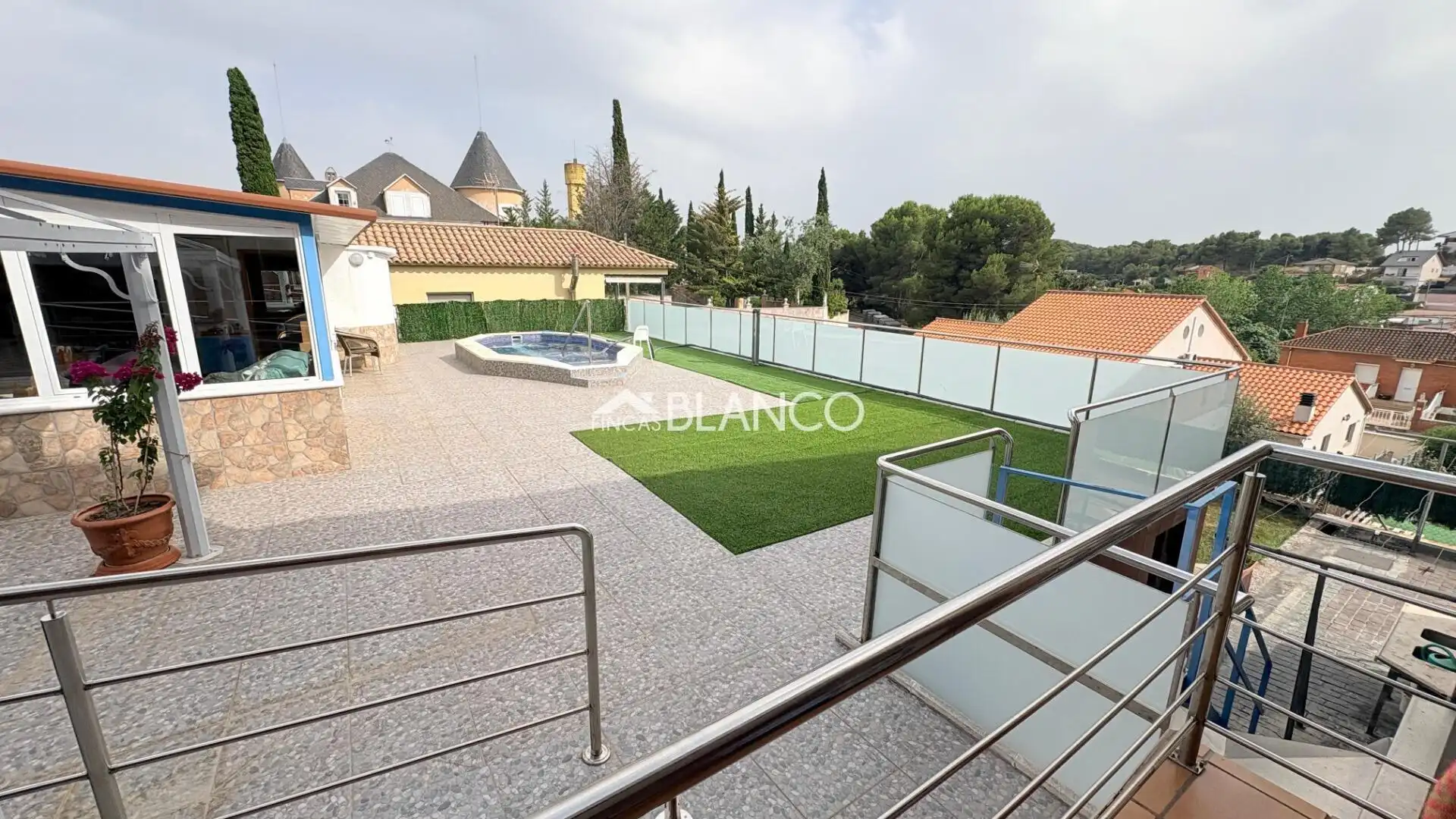 Terraza de Casa o chalet en venta en Piera con Aire acondicionado, Calefacción y Jardín privado