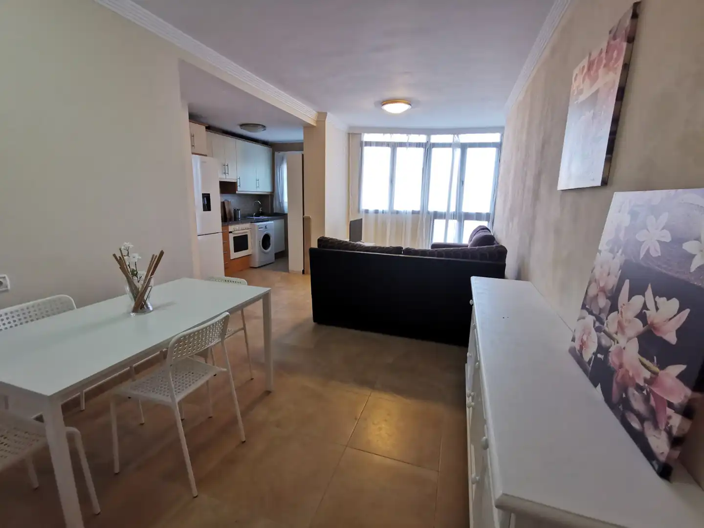 Wohnzimmer von Wohnung zur Miete in Málaga mit Klimaanlage, Heizung und Möbliert