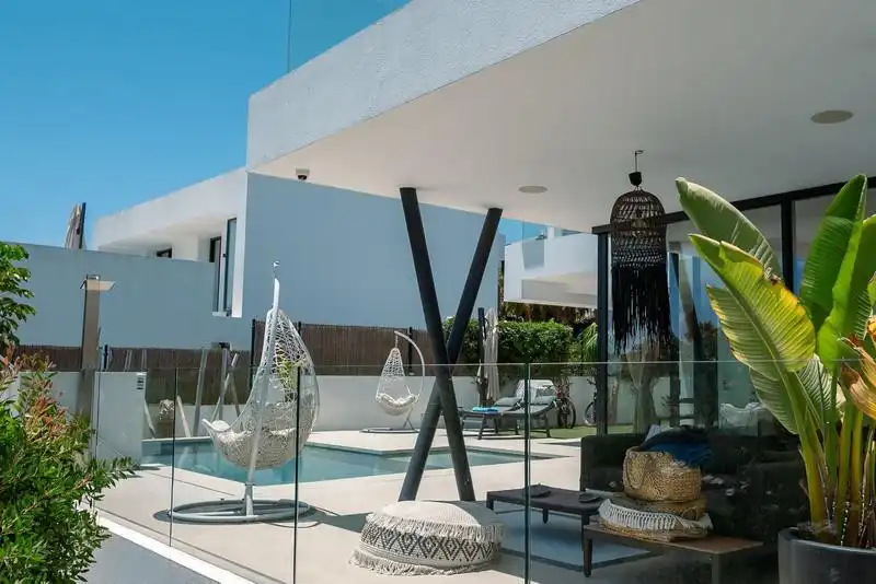 Terrace of Houses for rent in Estepona  with Air Conditioner, Heating and Private garden