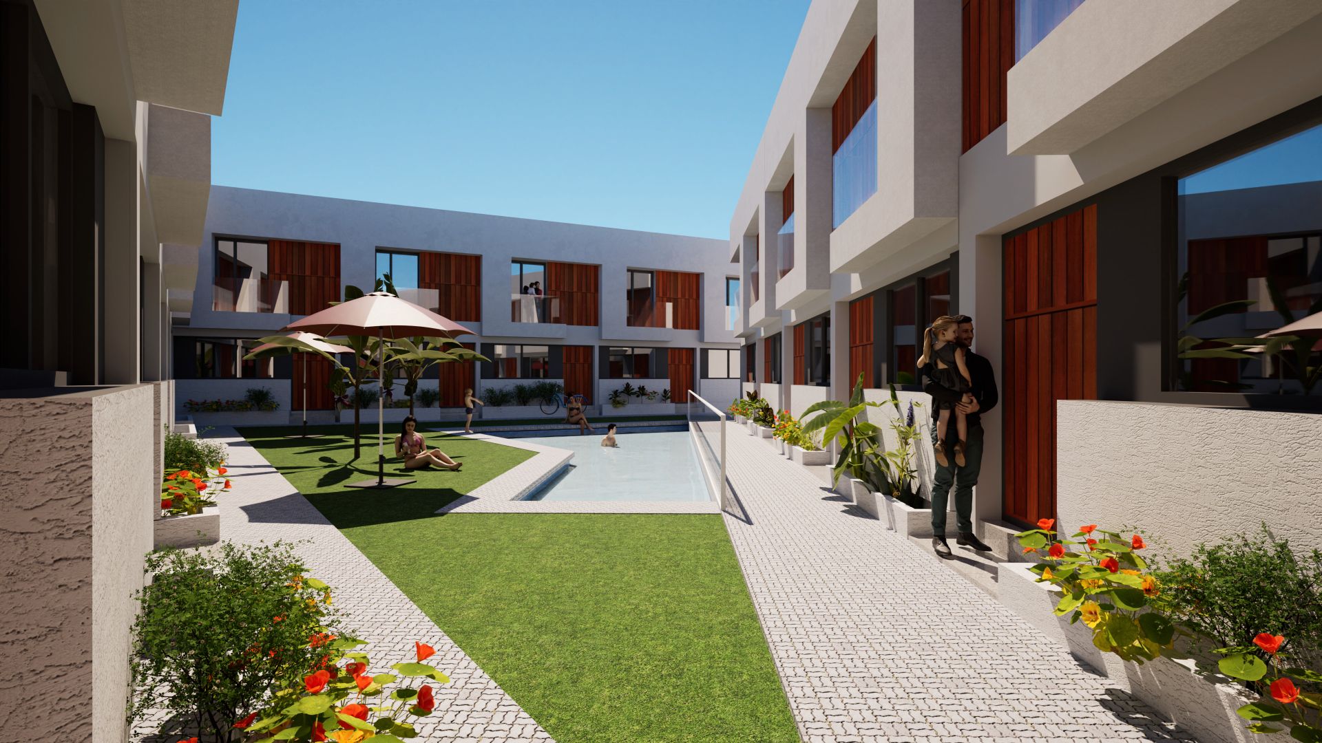 Terrace of Single-family semi-detached for sale in Espartinas  with Air Conditioner, Heating and Terrace