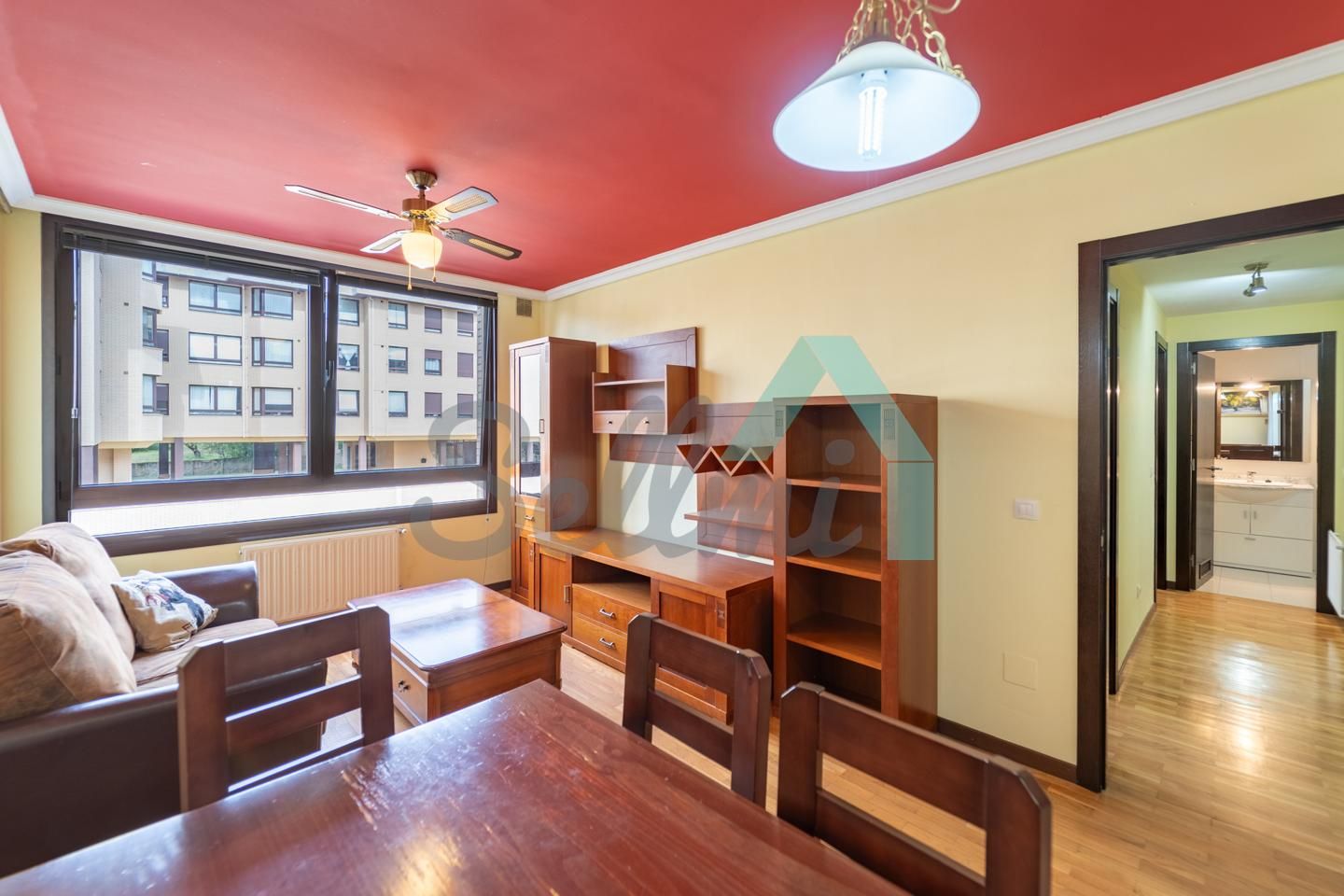 Dining room of Flat for sale in Oviedo   with Heating, Parquet flooring and Storage room