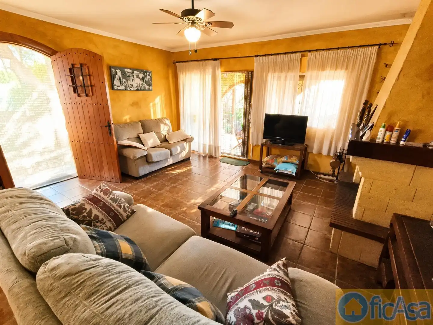 Living room of Houses for sale in Borriol  with Terrace, Storage room and Swimming Pool