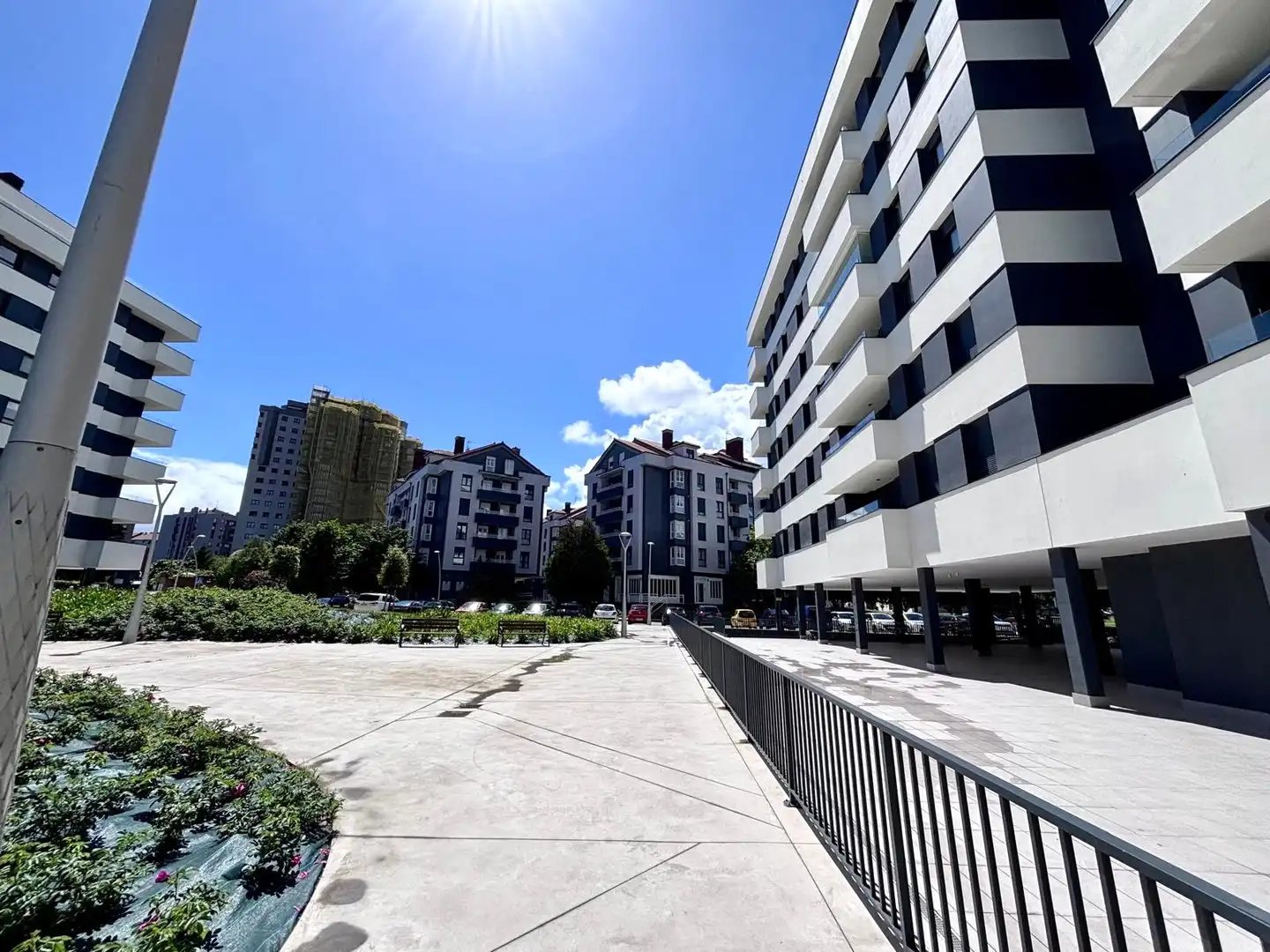 Exterior view of Flat for sale in Gijón   with Heating, Private garden and Parquet flooring