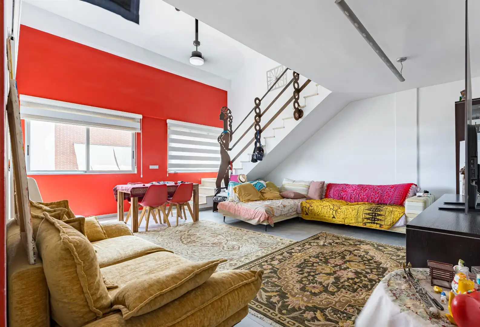 Wohnzimmer von Dachboden zum Verkauf in Murcia mit Klimaanlage, Heizung und Terrasse