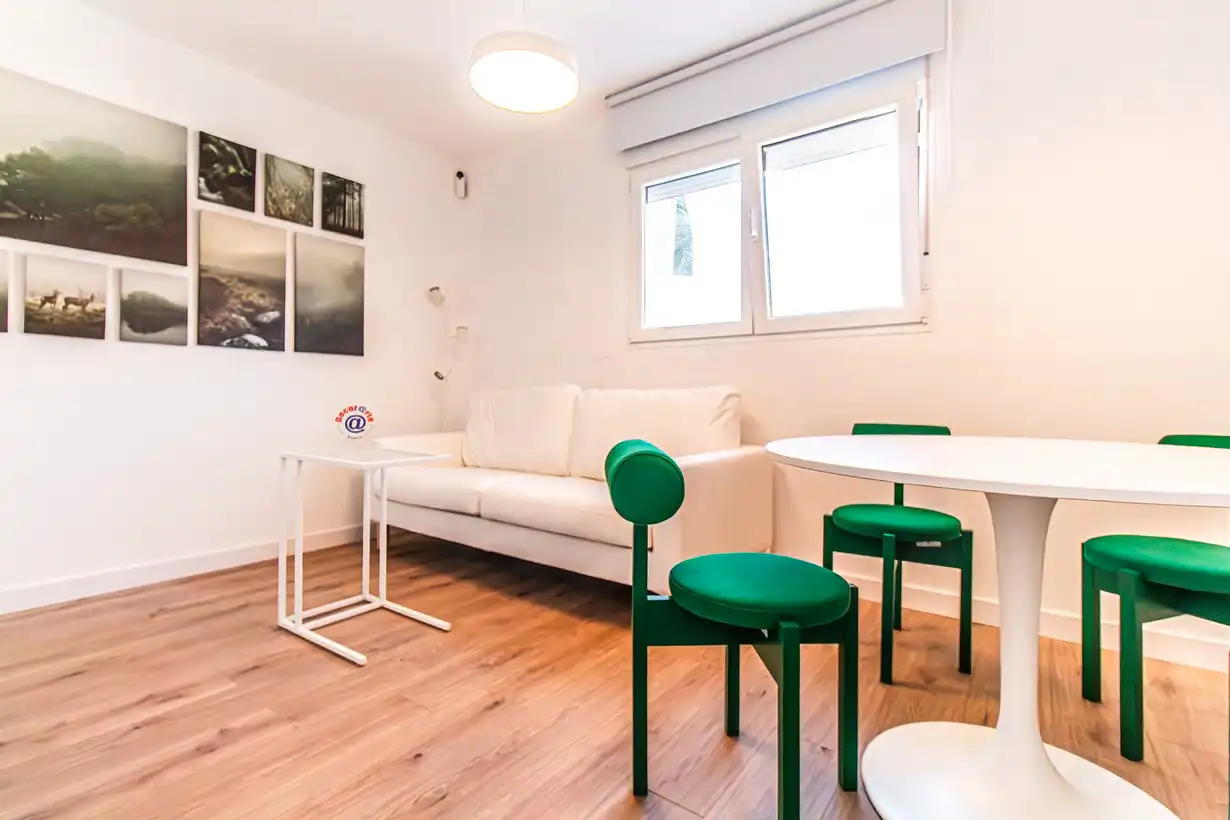 Living room of Flat for sale in Madrid  with Air Conditioner, Heating and Furnished