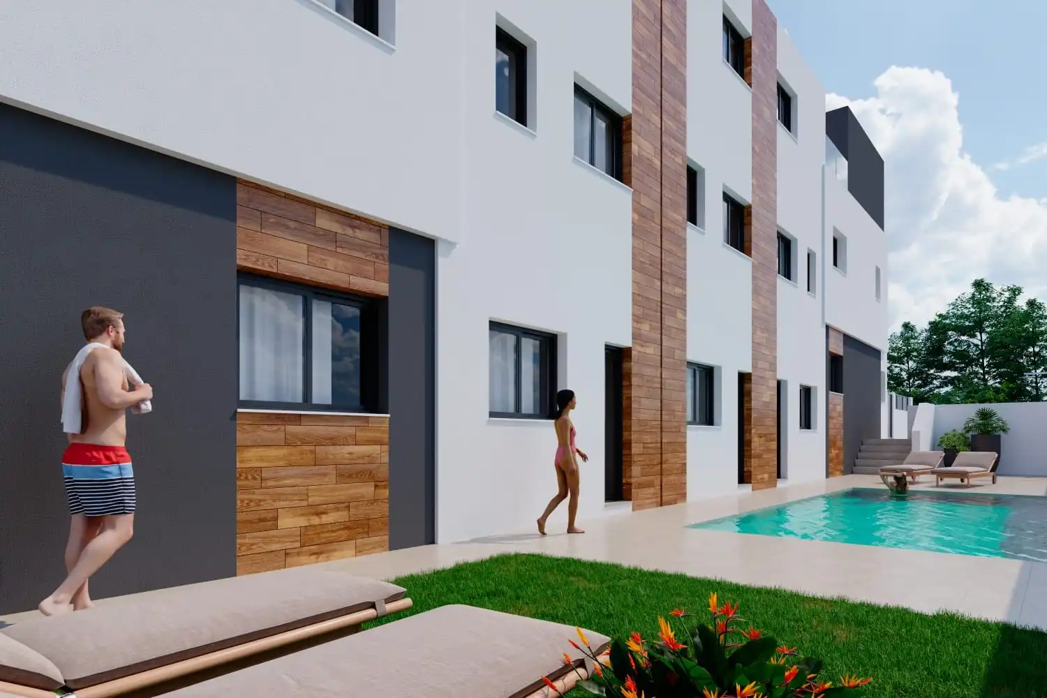 Reihenhaus mit Pool zum Verkauf in Nueva Torrevieja - Aguas Nuevas