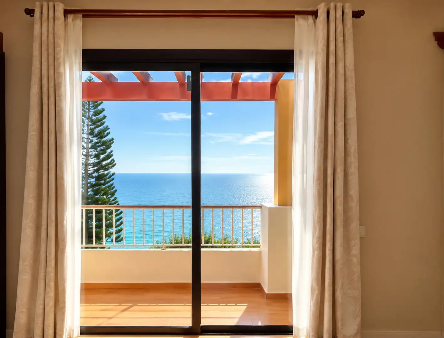 Habitación de Piso de alquiler en Estepona con Aire acondicionado, Terraza y Amueblado