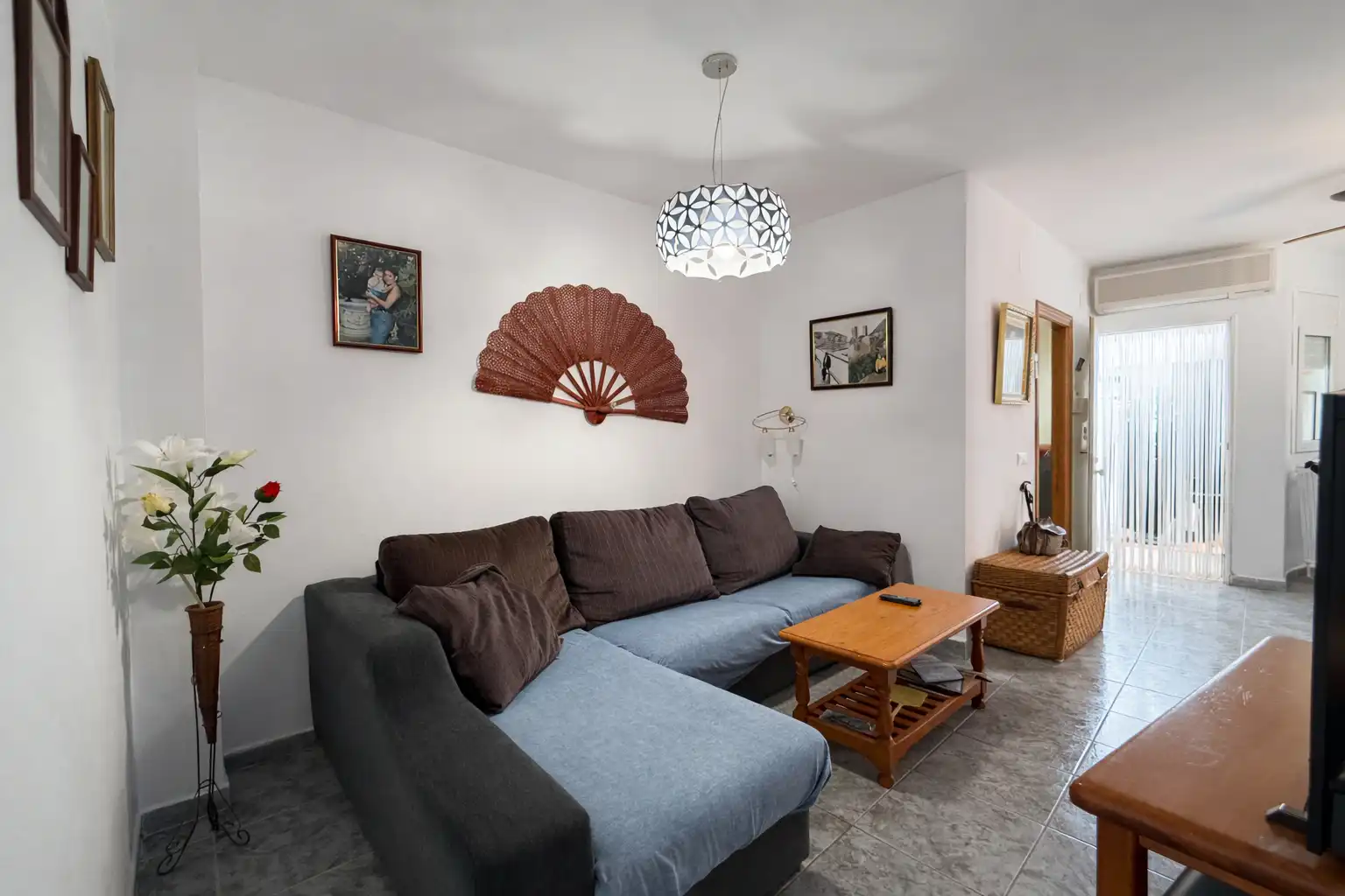 Sala de estar de Apartamento en venta en Mont-roig del Camp con Aire acondicionado, Calefacción y Jardín privado
