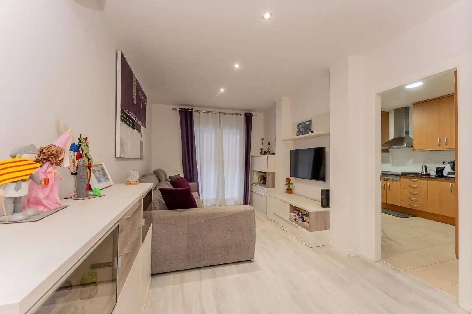 Sala d'estar de Pis en venda en Viladecans amb Calefacció, Parquet i Terrassa
