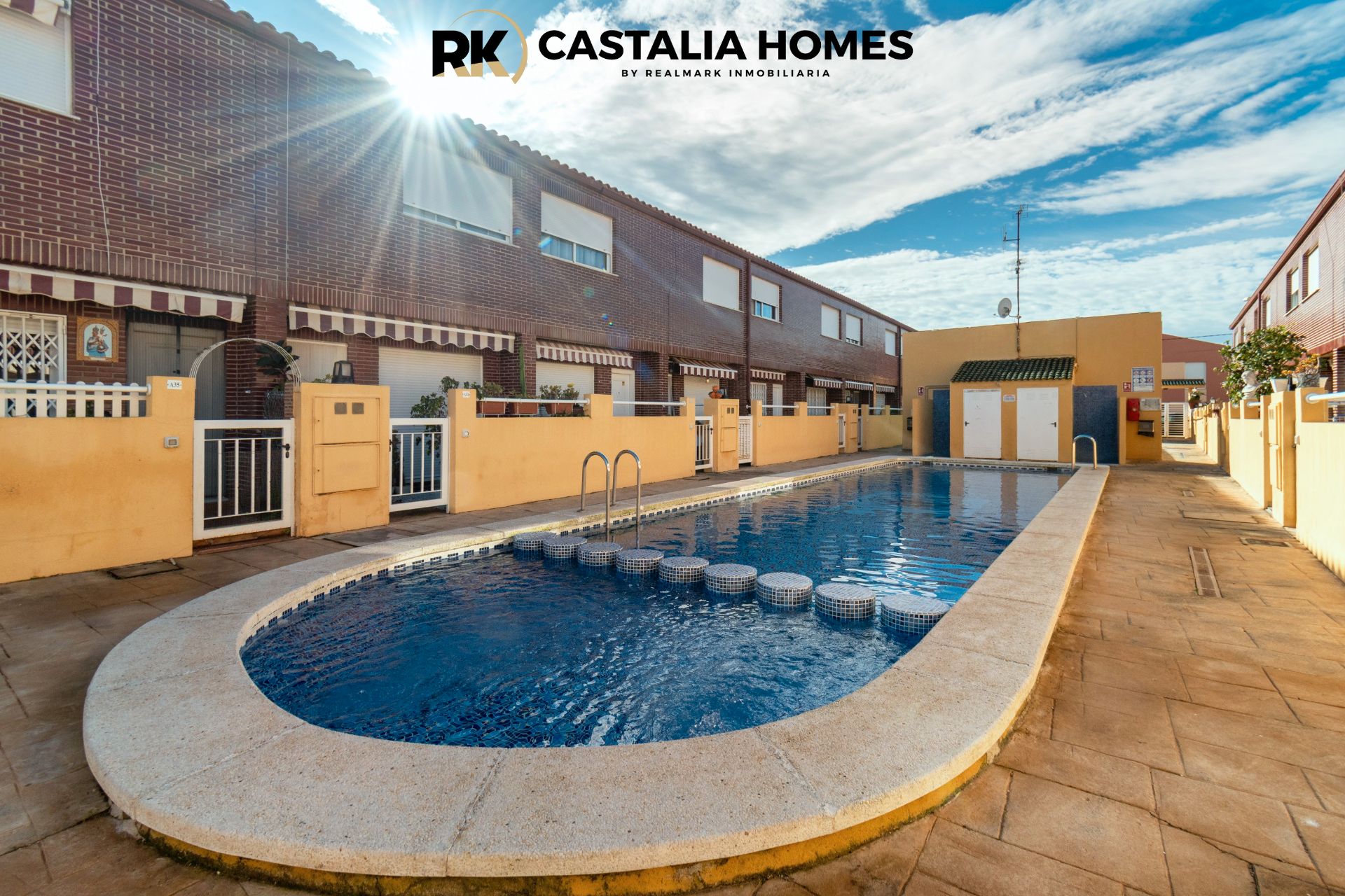 Exterior view of Single-family semi-detached for sale in Almazora / Almassora  with Air Conditioner, Heating and Parquet flooring