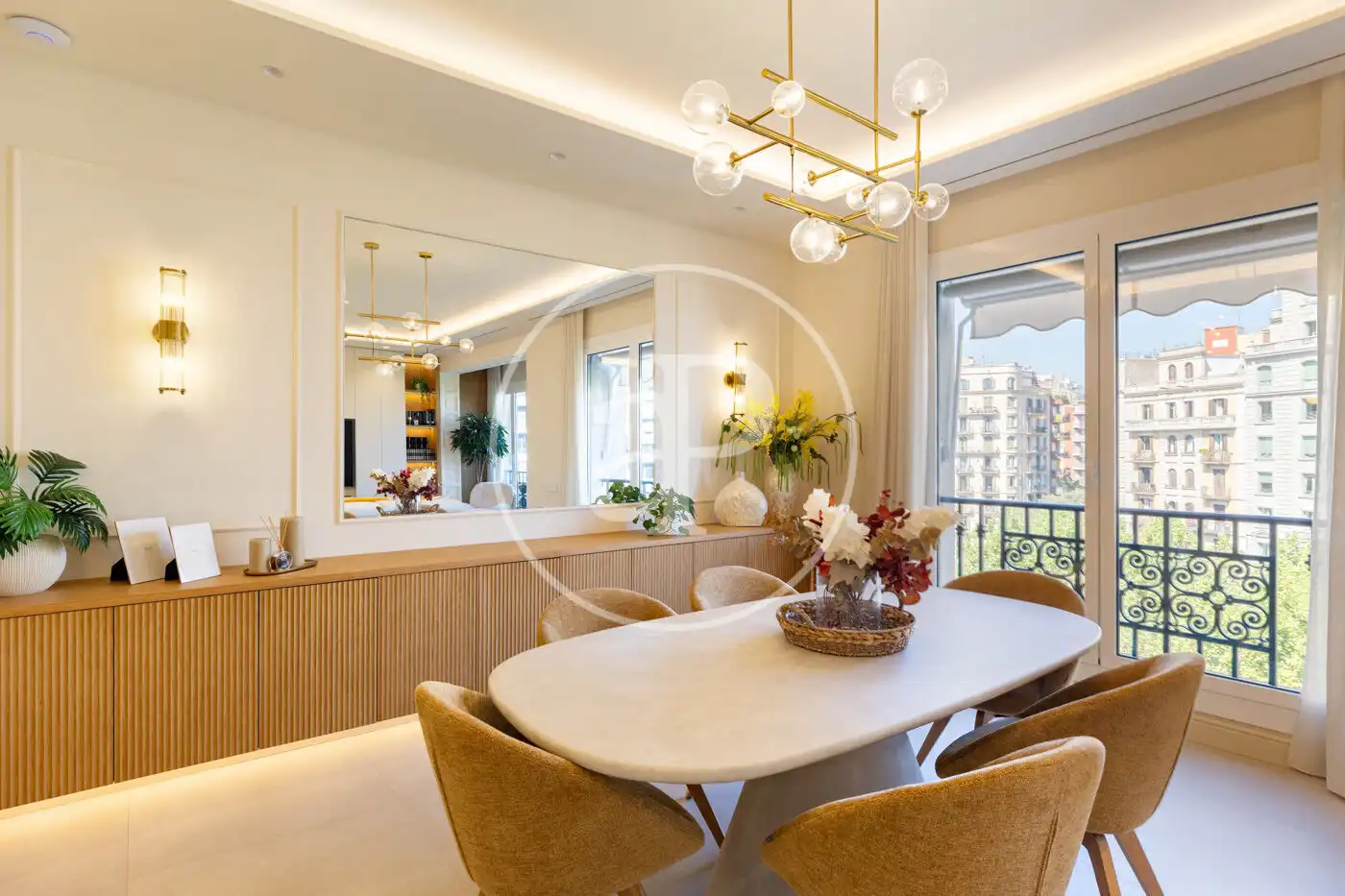 Dining room of Flat for sale in Barcelona  with Air Conditioner, Heating and Furnished
